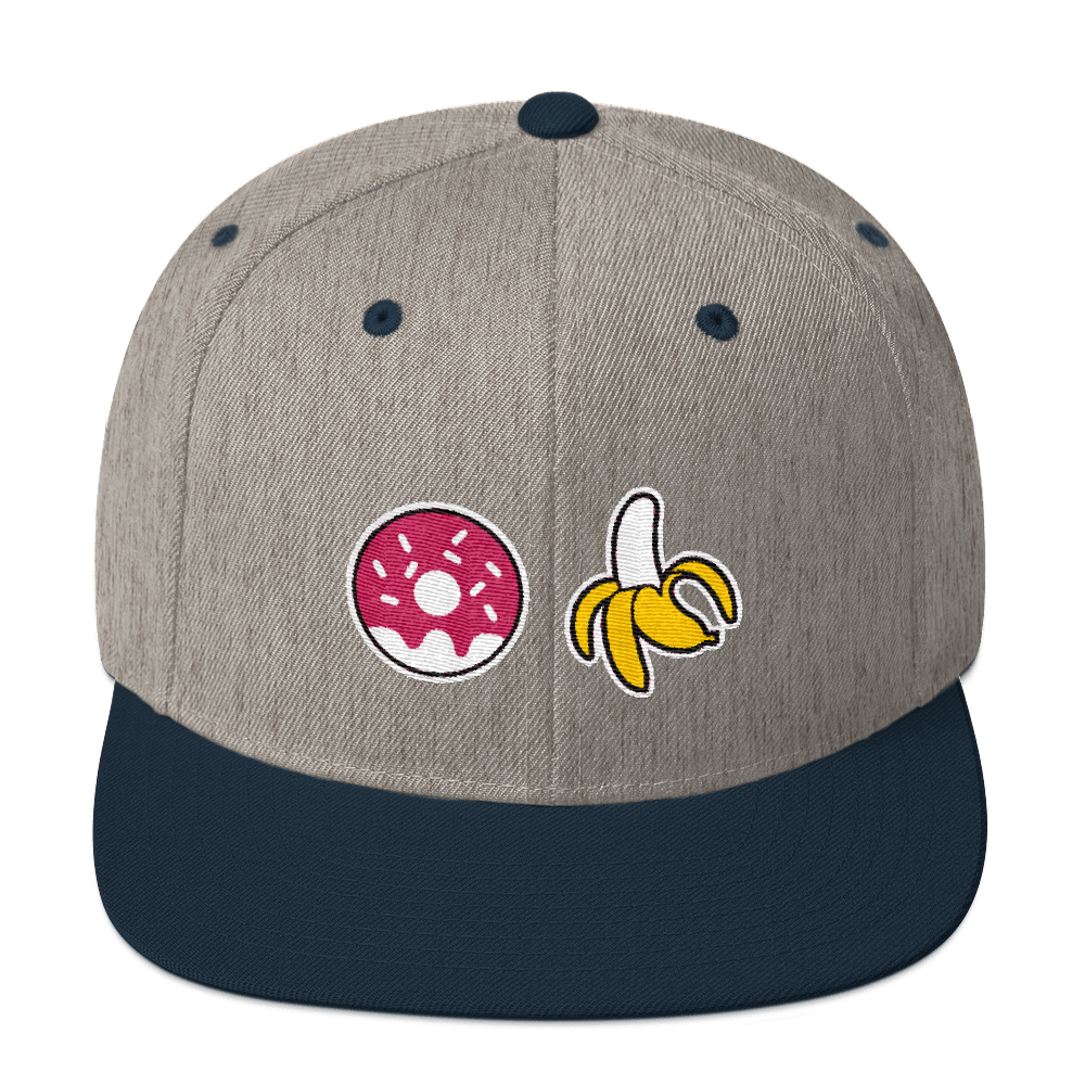 Donut and Banana emoji snapback hat - cosmo magazine sex tip