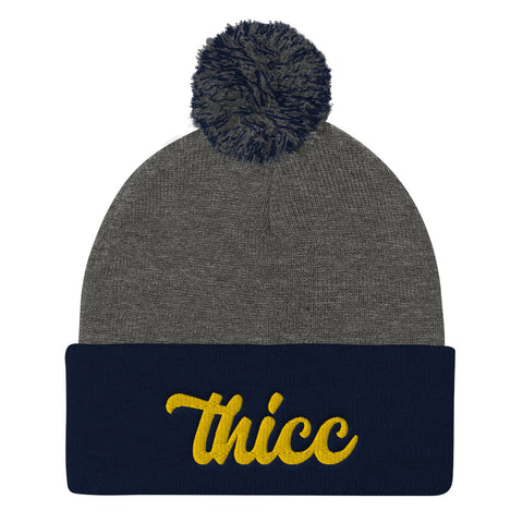 Thicc Beanie with Pom Pom