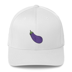 Eggplant Emoji | Fitted Baseball Hat