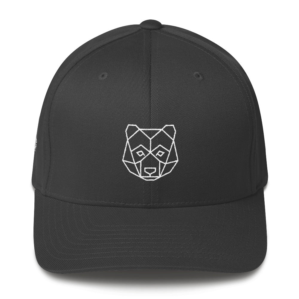 Geometric Bear | Fitted Baseball Hat