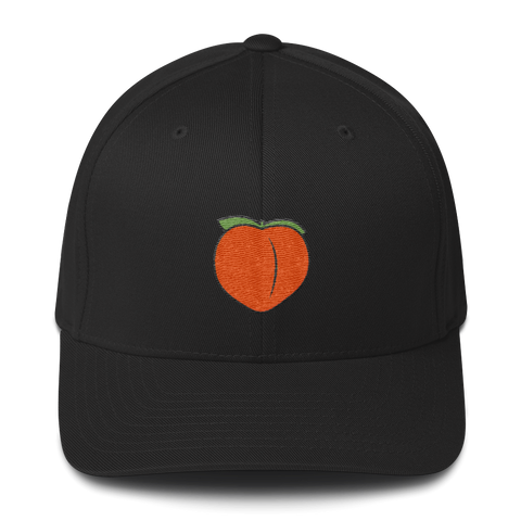 Peach Emoji | Fitted Baseball Hat
